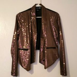 Brown sequined blazer